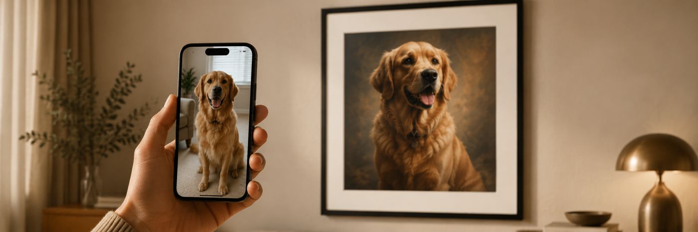 Turning a photo into framed art