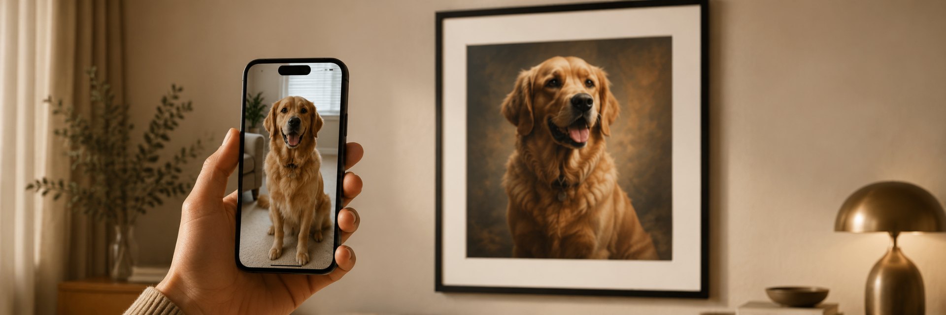 Turning a photo into framed art